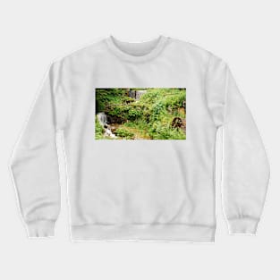 Mill Water Wheel and Stream Crewneck Sweatshirt